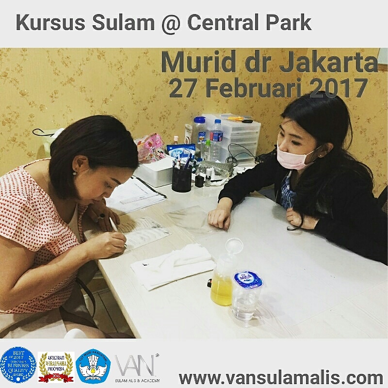 Kursus Sulam di Central Park 27 FEBRUARI 2017