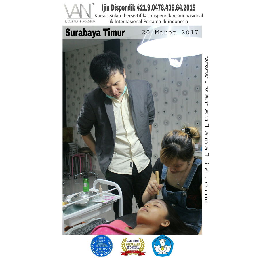 Kursus Sulam Wajah BB Glow di Surabaya Timur 20 Maret 2017