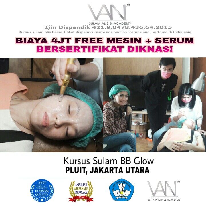 Kursus Sulam BB Glow di Pluit 3 Mei 2017
