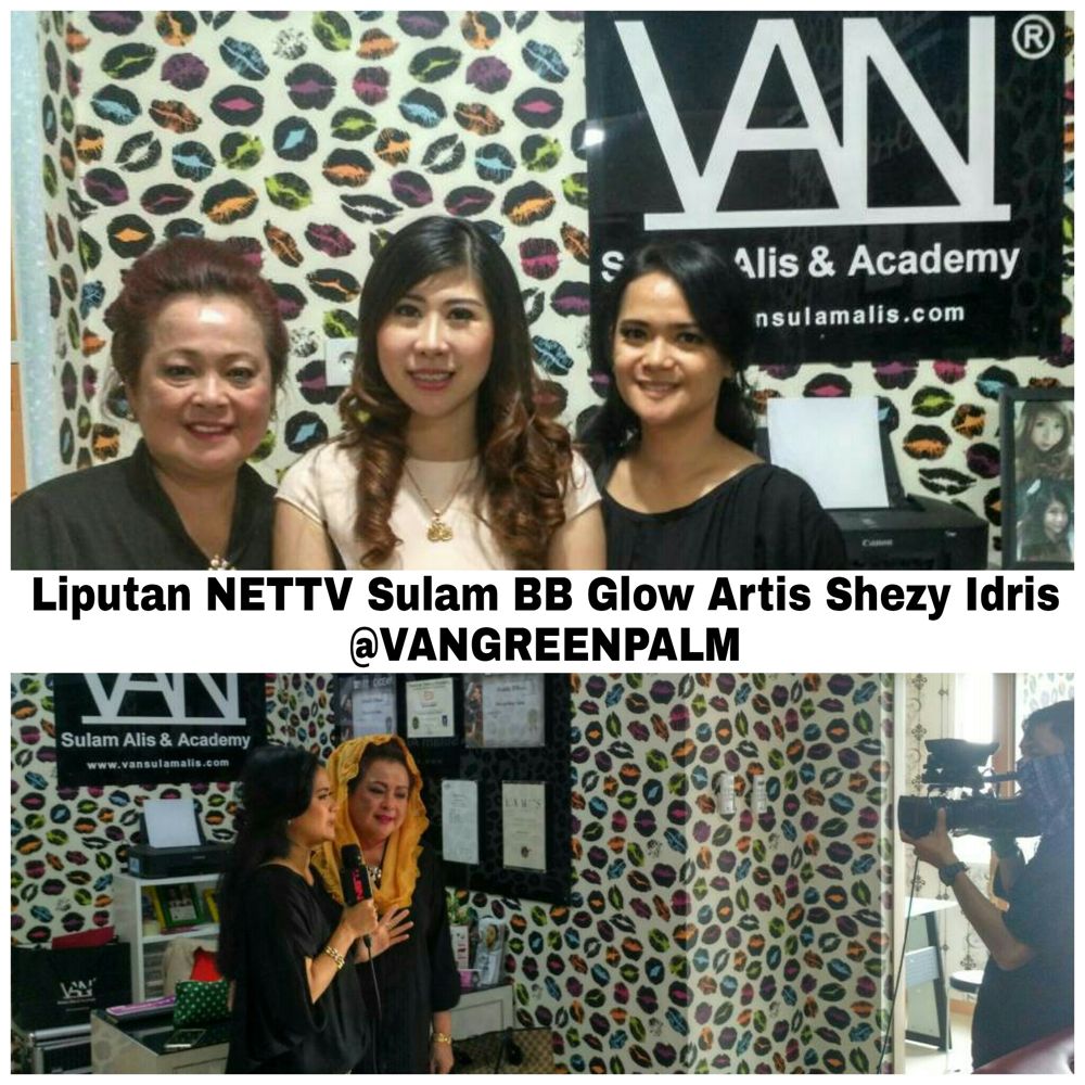 Liputan NETTV Sulam Wajah BB Glow Artis Shezy Idris di VAN Green Palm