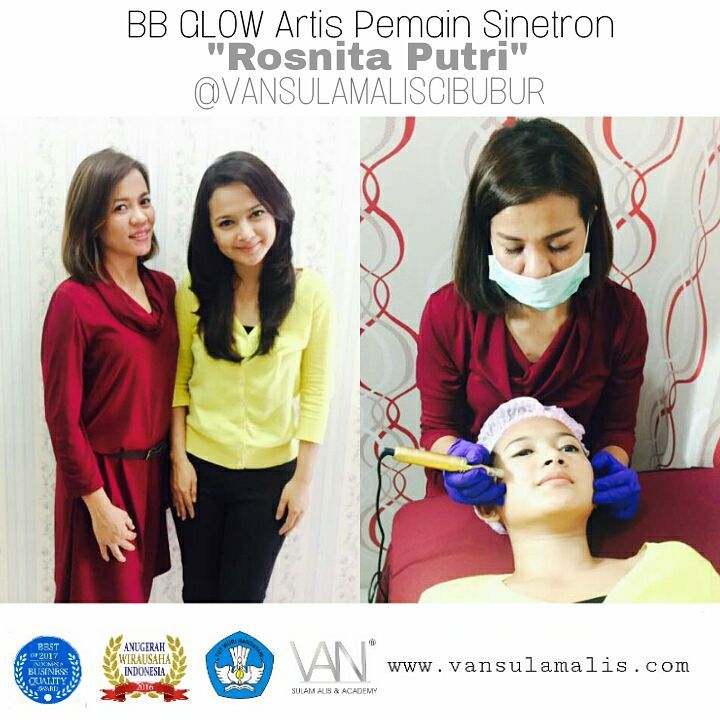 Sulam Wajah BB Glow Artis Rosnita Putri Pemain Sinetron