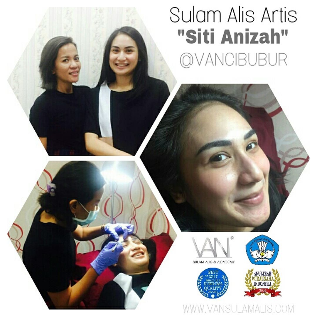 Sulam Alis Artis Siti Anisah di Cibubur
