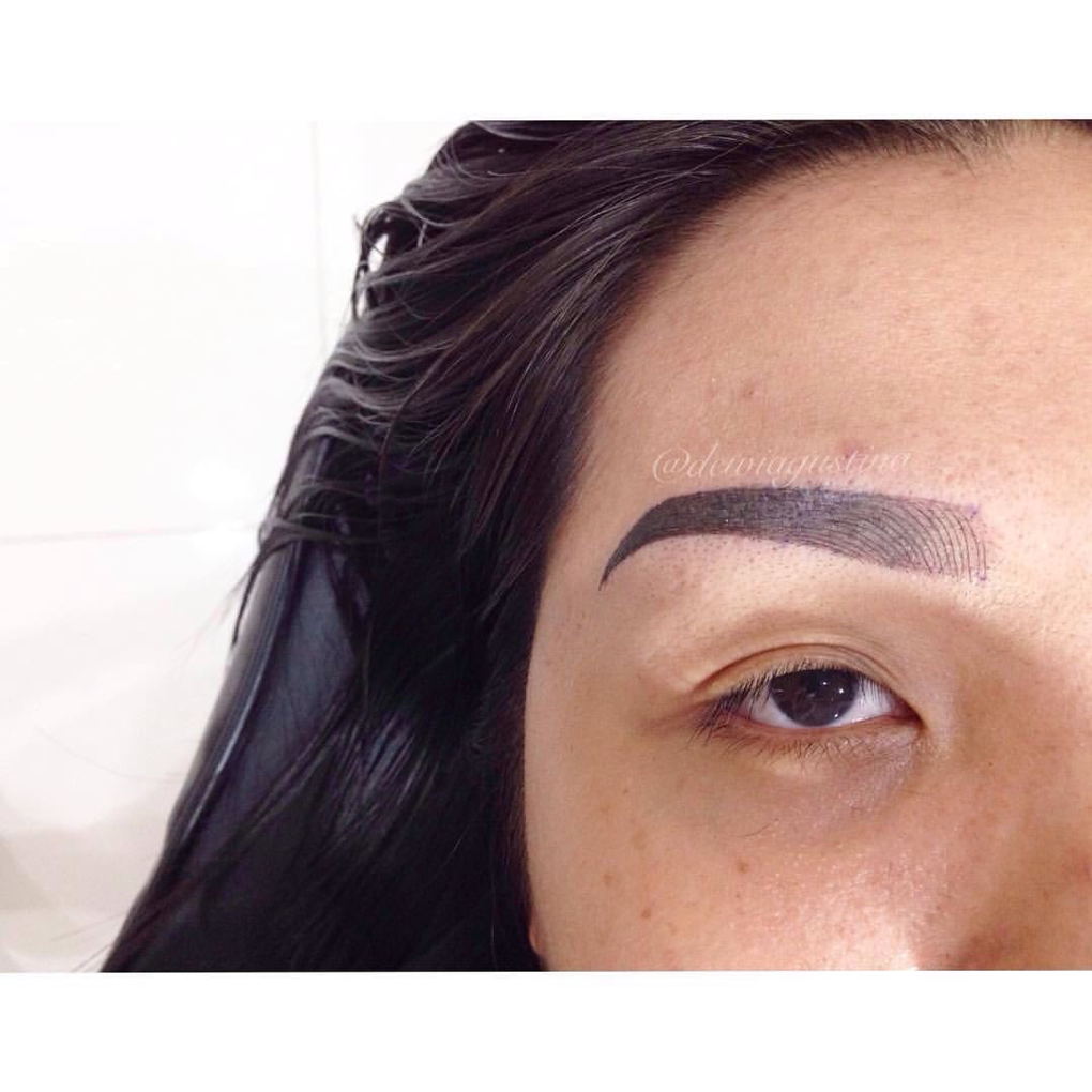 Hasil Sulam Alis Mix Shading