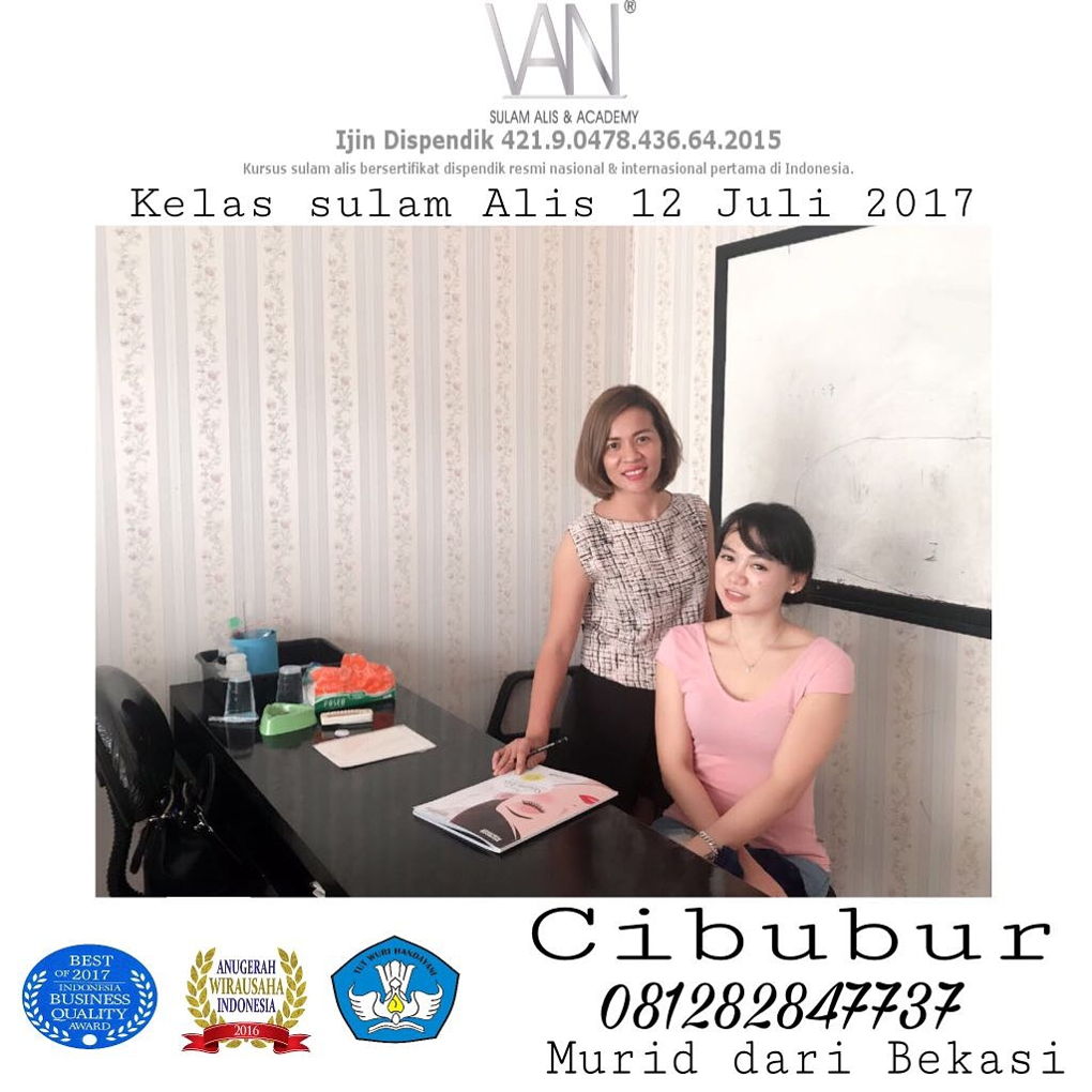 Kursus Sulam Alis 12 Juli 2017 di Cibubur