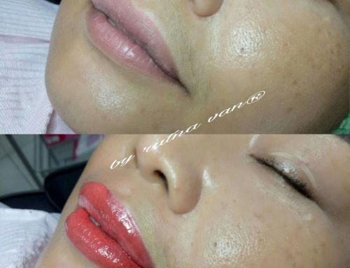 Hasil Sulam Bibir Natural di mangga dua