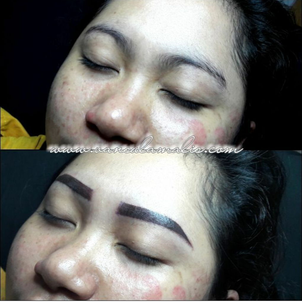 Hasil Sulam Shading Alis