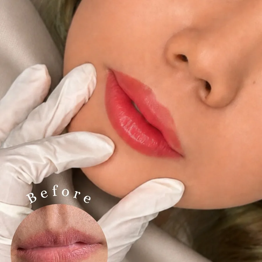 Hasil Sulam Bibir di VAN Sulam Alis